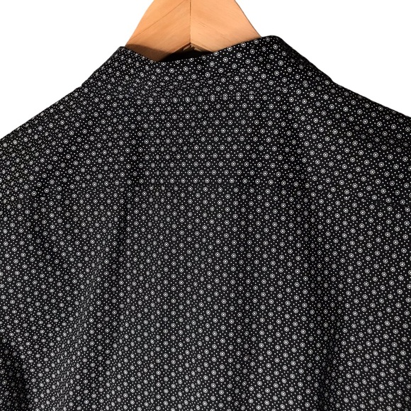 John Varvatos USA Cotton Button Up Long Sleeve Shirt Daisy Pattern Men’s Medium - Picture 9 of 12